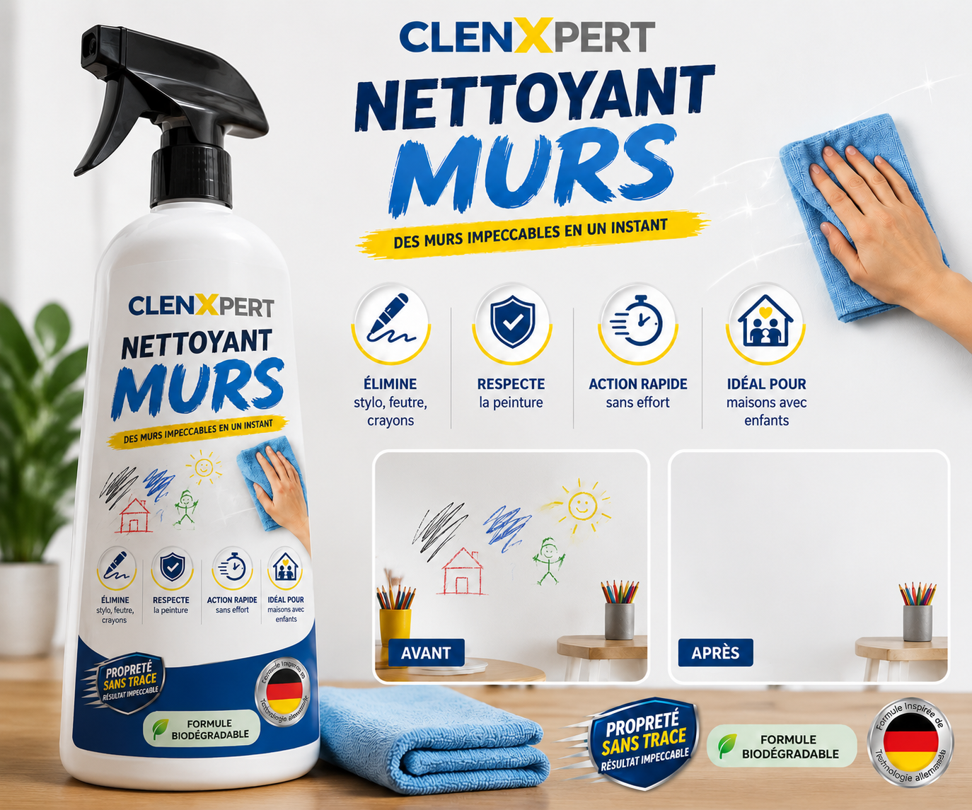 Nettoyant Murs ClenXpert